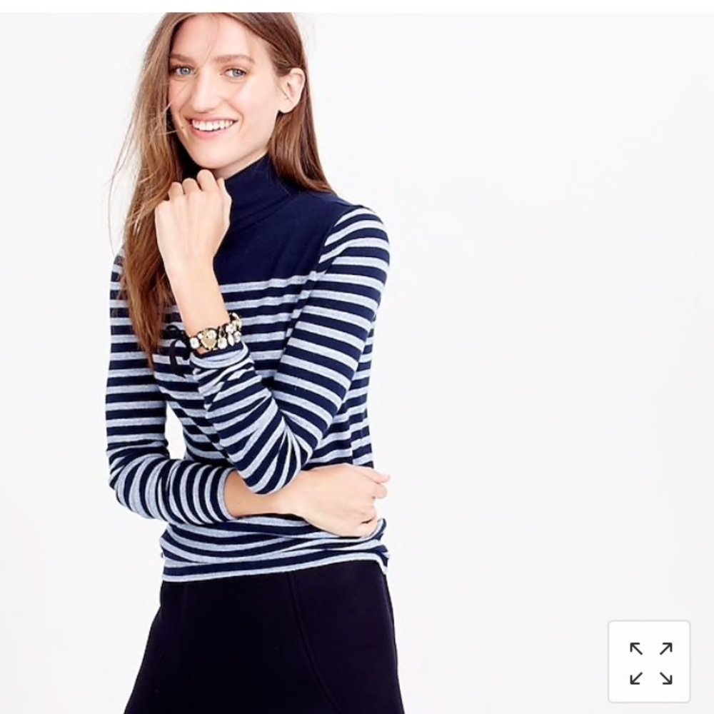 Jcrew stripe turtleneck